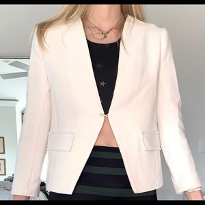LANVIN White summer blazer gold buttons